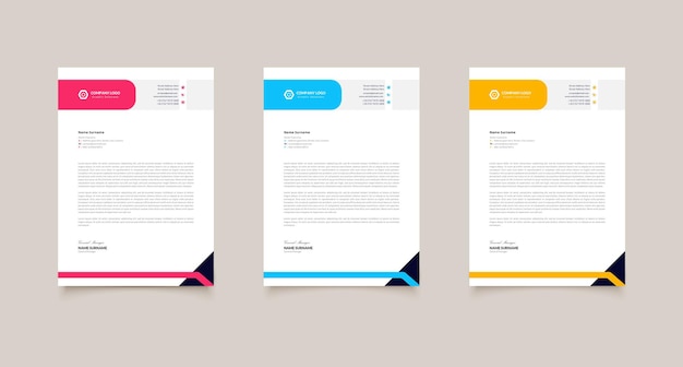 A4 letterhead design