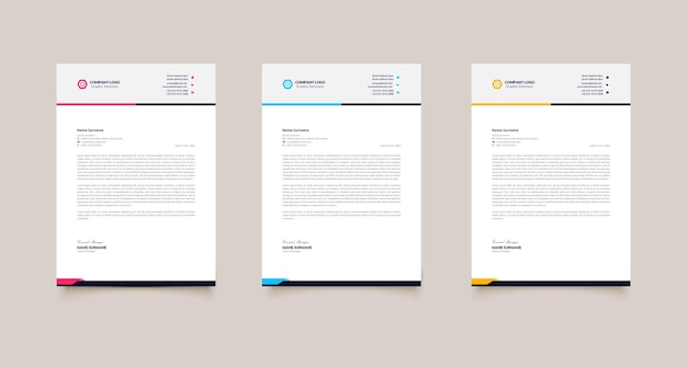 A4 letterhead design