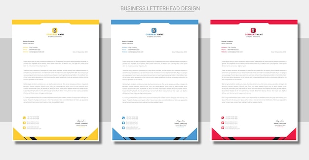 A4 letterhead design