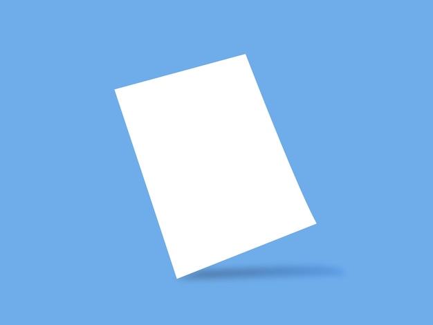 a4 paper sheet blank mockup template