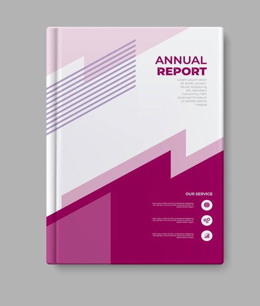 Vector a4 report poster design presentation cover corporate magazine layout booklet leaflet book