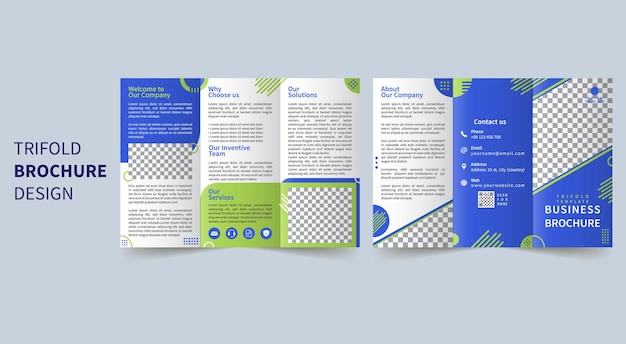 A4 Trifold Brochure Design Template