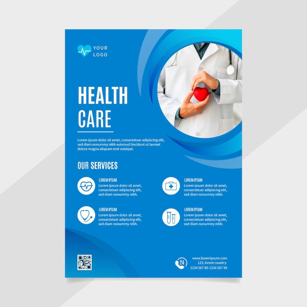 A5 flyer template style