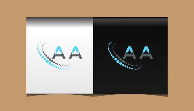 AA creatieve initialen letter logo-ontwerp met vectorafbeelding