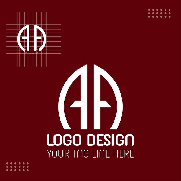 Вектор Дизайн шаблона логотипа free vector aa