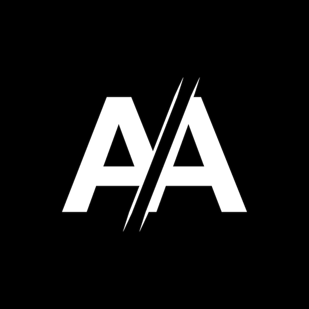 AA 文字ロゴ デザイン テンプレート要素 AA 文字ベクトルのロゴ