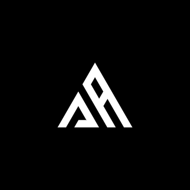AA 文字ロゴのベクトルテンプレート