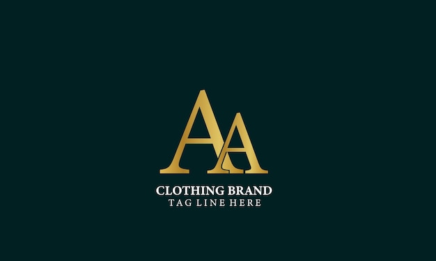 Vector aa logo for luxury clothing brand