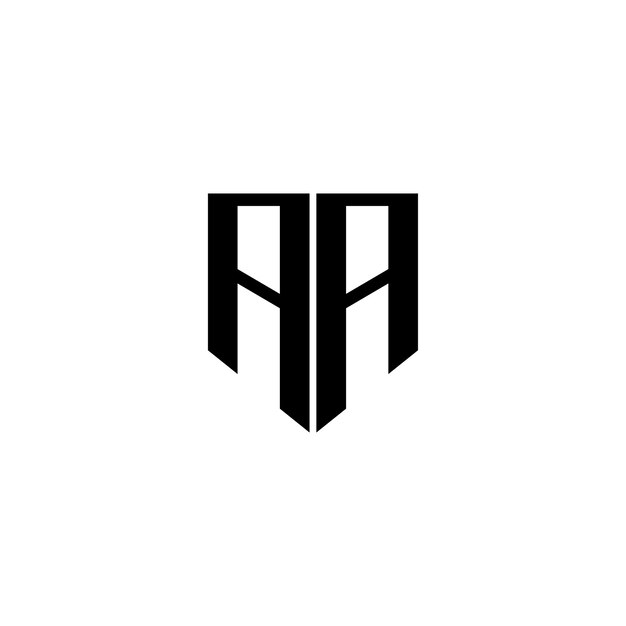 AA Monogram logo ontwerp letter tekst naam symbool monochrome logotype alfabet karakter eenvoudig logo