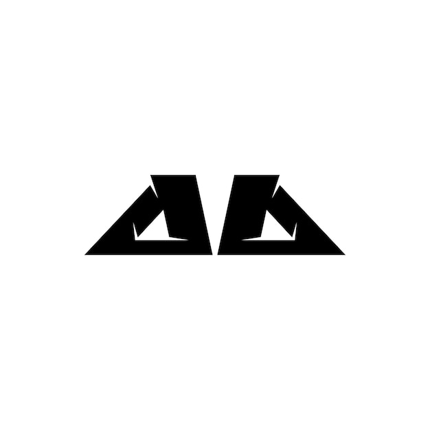 AA Monogram logo ontwerp letter tekst naam symbool monochrome logotype alfabet karakter eenvoudig logo
