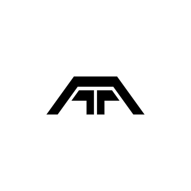 AA Monogram logo ontwerp letter tekst naam symbool monochrome logotype alfabet karakter eenvoudig logo