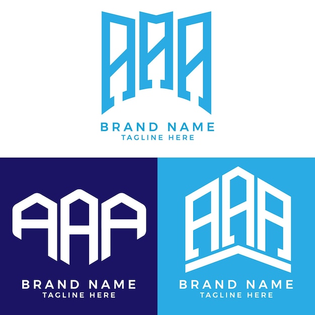 AAA letter logo. AAA best vector image. AAA Monogram logo design for entrepreneur and business.