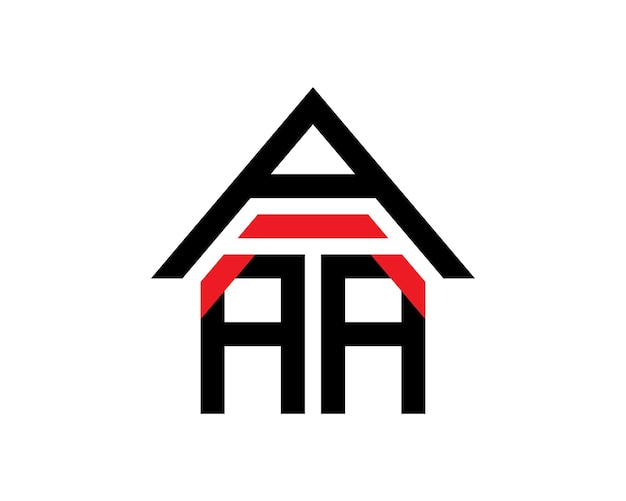 AAA letters real estate construction logo design vector