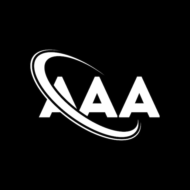 Vector aaa logo aaa letter aaa letter logo design intitials aaa logo linked with circle and uppercase monogram logo aaa typography for technology business and real estate brand