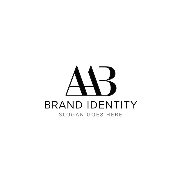 AAB letter logo creative design with vector graphic AAB simple and modern logo