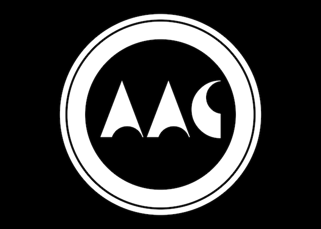 AAC-letterlogo-ontwerp met een cirkelvorm. AAC cirkel en kubusvorm logo-ontwerp. AAC zeshoek vecto