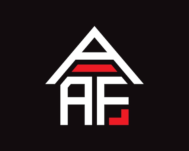 AAF 文字不動産建設ロゴ デザイン ベクトル