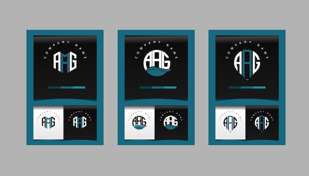 AAG eerste moderne logo ontwerp vector pictogrammalplaatje