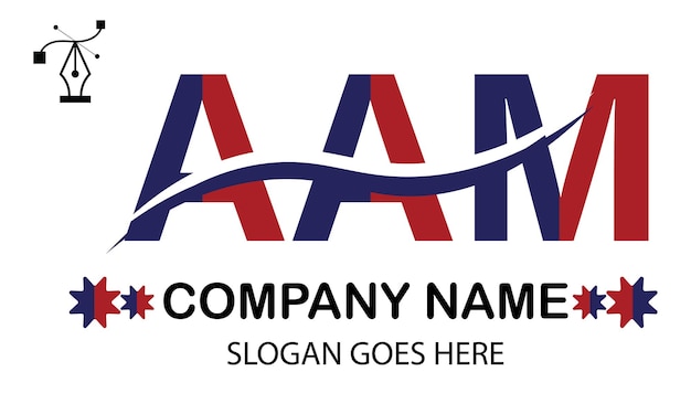 Vector aam letter logo