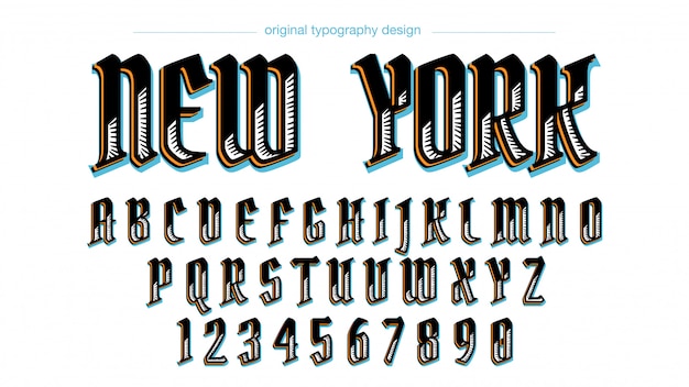 Vector aangepast vintage typografieontwerp