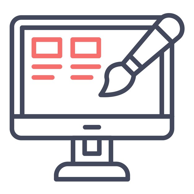 Aangepaste ontwerp vector illustratie stijl