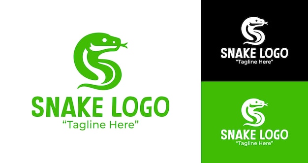 Aanpasbaar Snake-logo voor eco-vriendelijke bedrijfs- en natuurbrandingoplossingen