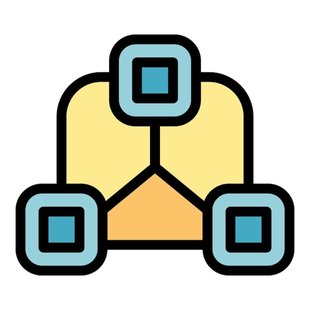 Aanpassing systeempictogram Overzicht aanpassing systeem vector pictogram kleur plat geïsoleerd