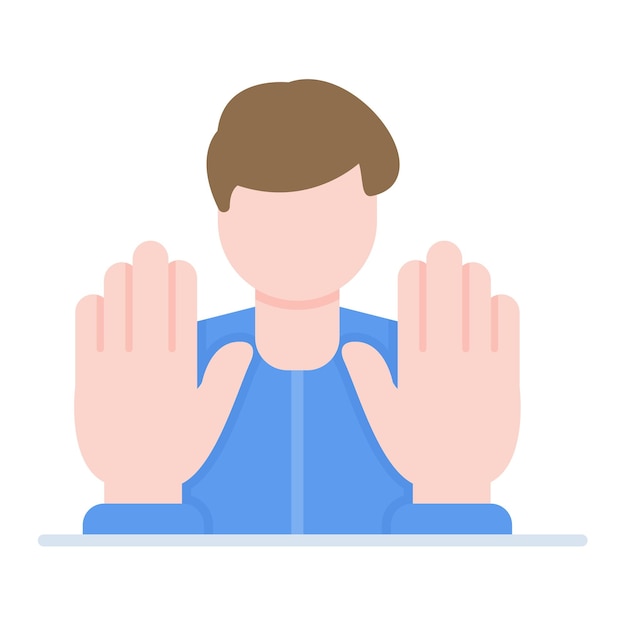 Aanraaktherapie Platte illustratie