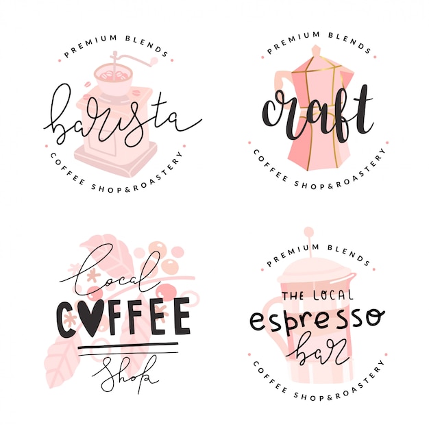 Aantal koffie logo's