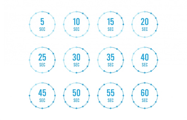 Aantal timers. Teken pictogram. Volledige rotatiepijltimer. Gekleurde plat pictogrammen. Platte ontwerp illustratie.