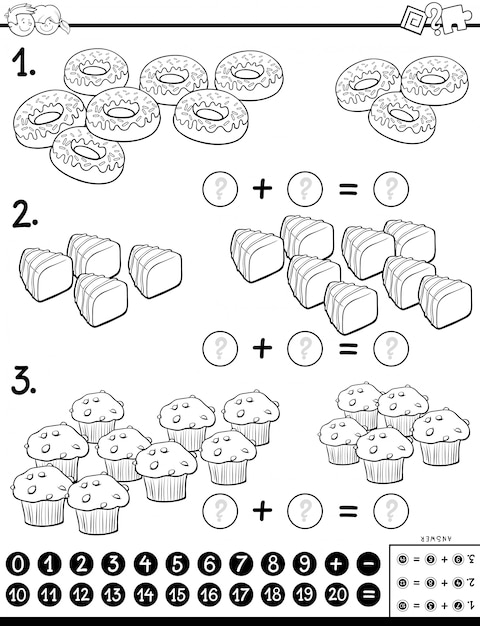 Aanvulling Puzzelspel met Sweet Food Color Book