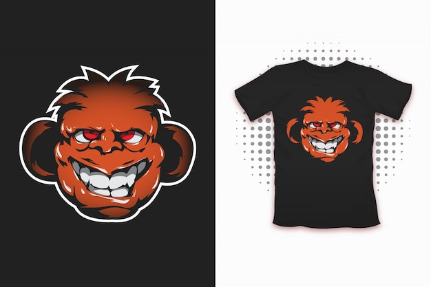Aapprint voor het ontwerpen van t-shirts