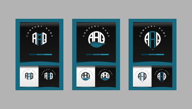 AAQ moderne eerste letter logo ontwerp vector bundel