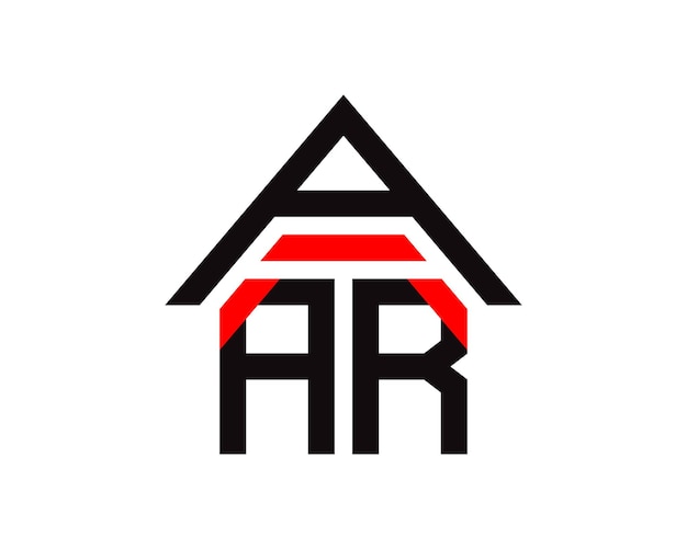 AAR brieven onroerend goed bouw logo ontwerp vector