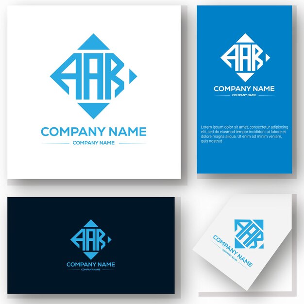 AAR initial modern logo design vector icon template