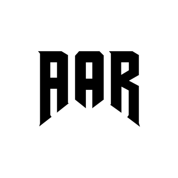 AAR letter logo ontwerp voor technologiebedrijf AAR logo ontwerp zwarte en witte kleurencombinatie AAR logo AAR vector AAR ontwerp AAR icoon AAR alfabet AAR typografie logo ontwerp