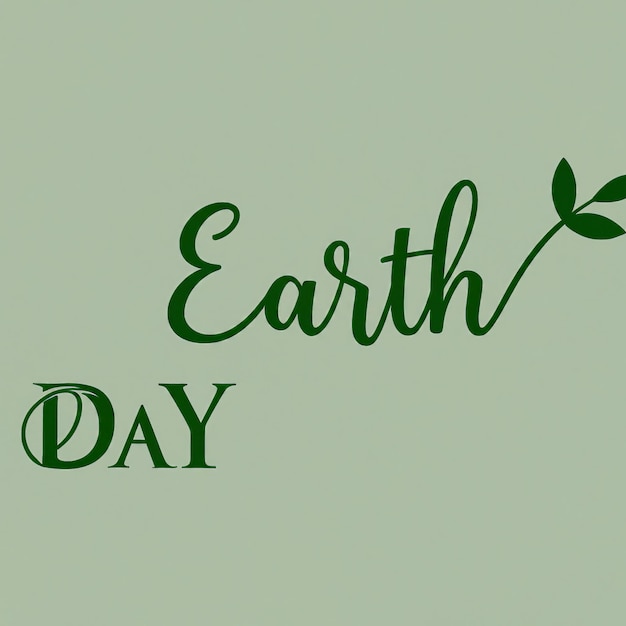 Aardedag lettertjes met groene bladeren op witte achtergrond vector illustratie eps 10 aarde d