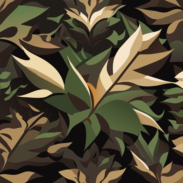 Vector aardse camouflage patroon vector