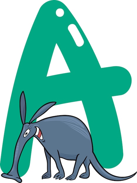 A for aardvark