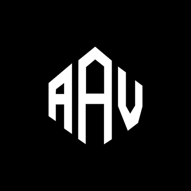 Vector aav letter logo design with polygon shape aav polygon and cube shape logo design aav hexagon vector logo template white and black colors aav monogram business and real estate logo