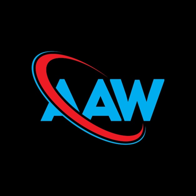 AAW logo AAW letter AAW letter logo design Intitials AAW logo linked with circle and uppercase monogram logo AAW typography for technology business and real estate brand