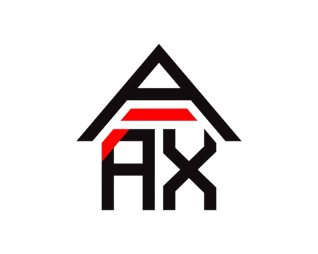 AAX letters real estate construction logo design vector