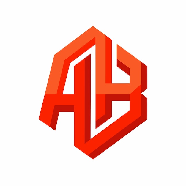 Vector ab logo vector illustration 14