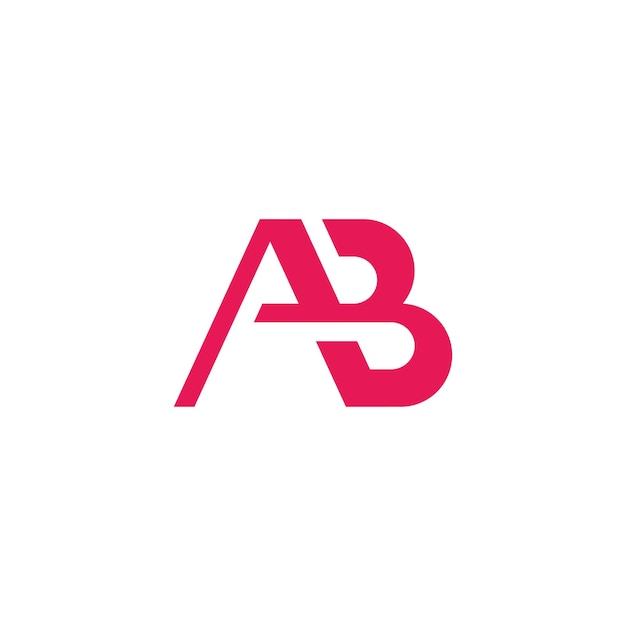 Ab logo vector modern letter design concept