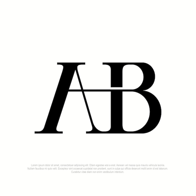 AB monogram logo