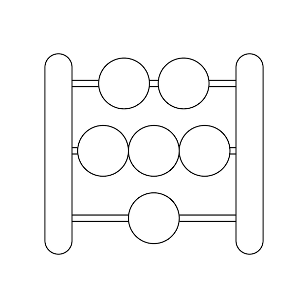 Abacus berekening icoon