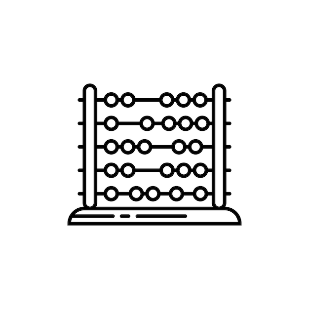 アバカス カウント アイコン イラスト