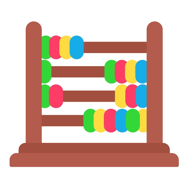 abacus flat illustration