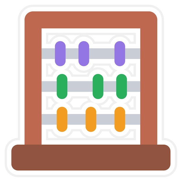 Vector abacus icon