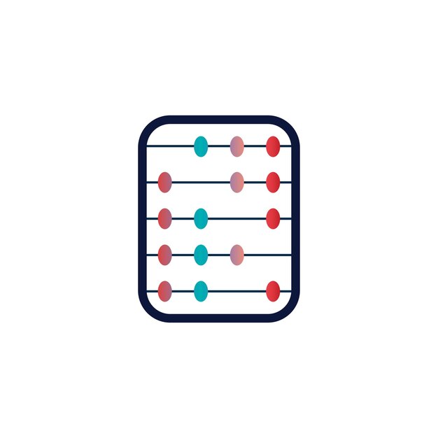 Abacus pictogram vector achtergrond